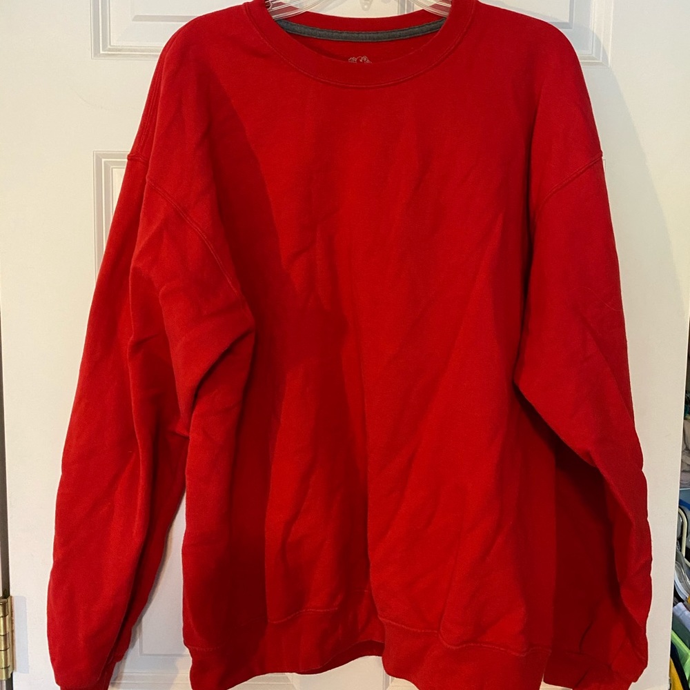 Red Crewneck Sweatshirt